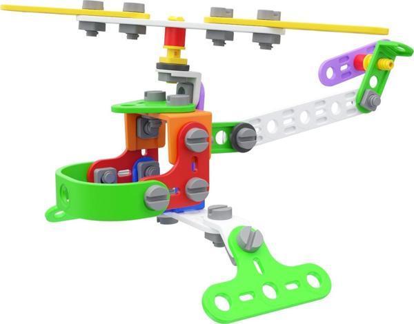 RoyToy Sök Tak Araçlar - Helikopter (77 Parça) - Image 1