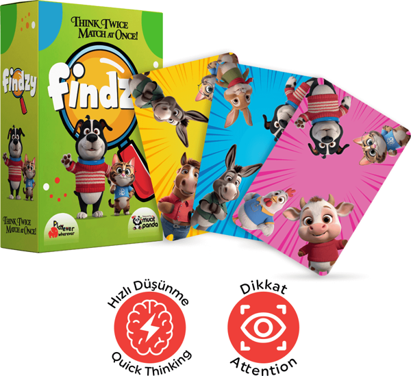 Playever Findzy, Dikkat Güçlendiren Eğlenceli Kart Oyunu (4-7 Yaş) - Image 1