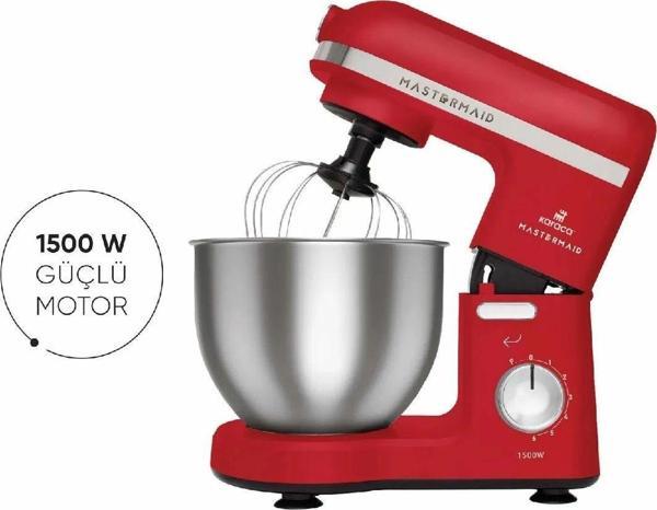 Karaca Mastermaid Chef 1500 W 5 lt Kırmızı Stand Mikser - Image 1