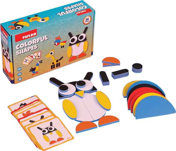 Puedo Colorful Shapes Tangram Seti - Image 1