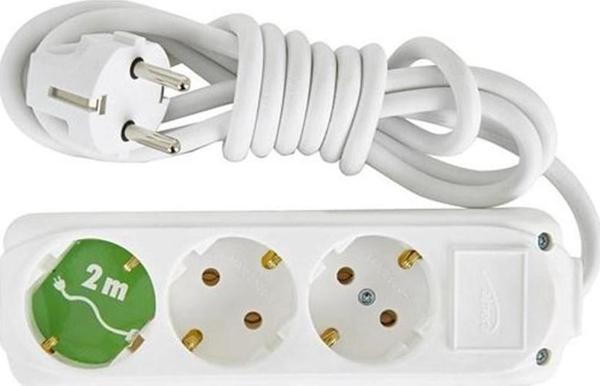 3 Lü 2 Metre Kablolu Topraklı Priz - Image 1
