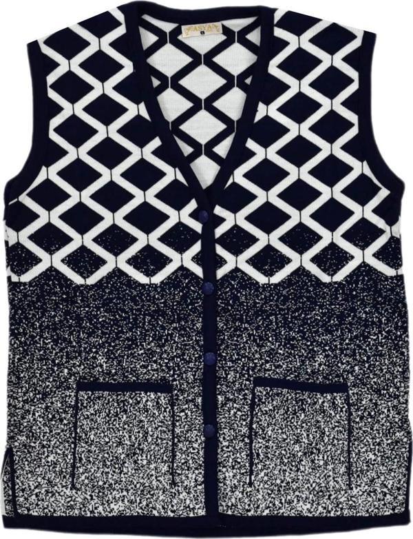 Kadın Anne Cepli Triko Yelek ASY BGL-ST04131 - Image 1