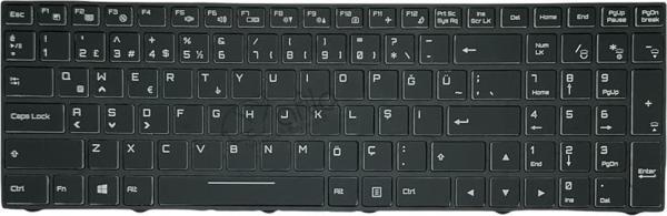 Monster N850HJ1 Notebook Klavyesi / Siyah TR Işıklı Ver.2 (RGB) - Image 1