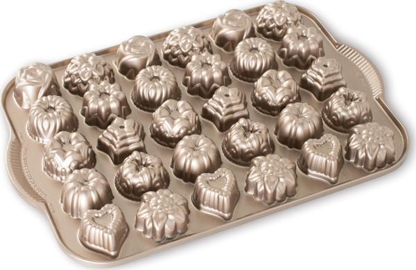 Nordicware 5 Çayı Mini Kek Şekilleri Kalıbı Bronz   - Image 1