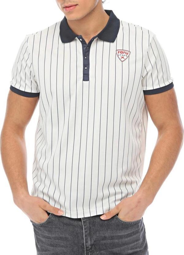 Raru S.P.Q.O.R Erkek Polo T-Shirt LIBERTAS BEYAZ - Image 1