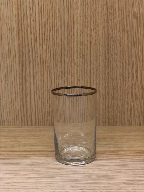DECORİUM 6 PARCA KAHVE YANI SU BARDAK PLATIN YALDIZ   - Image 1