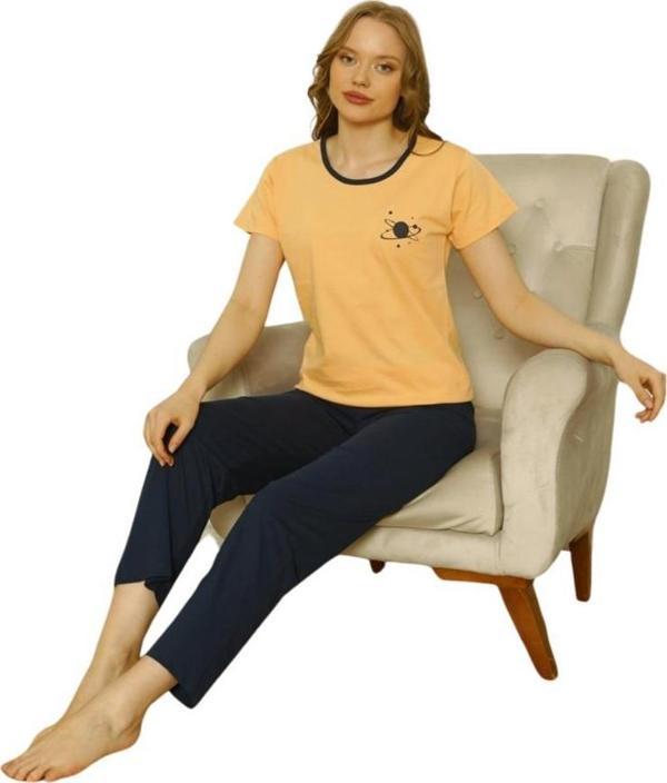 Özlem Bayan Kısa Kollu Pijama Takımı 4001 - Image 1