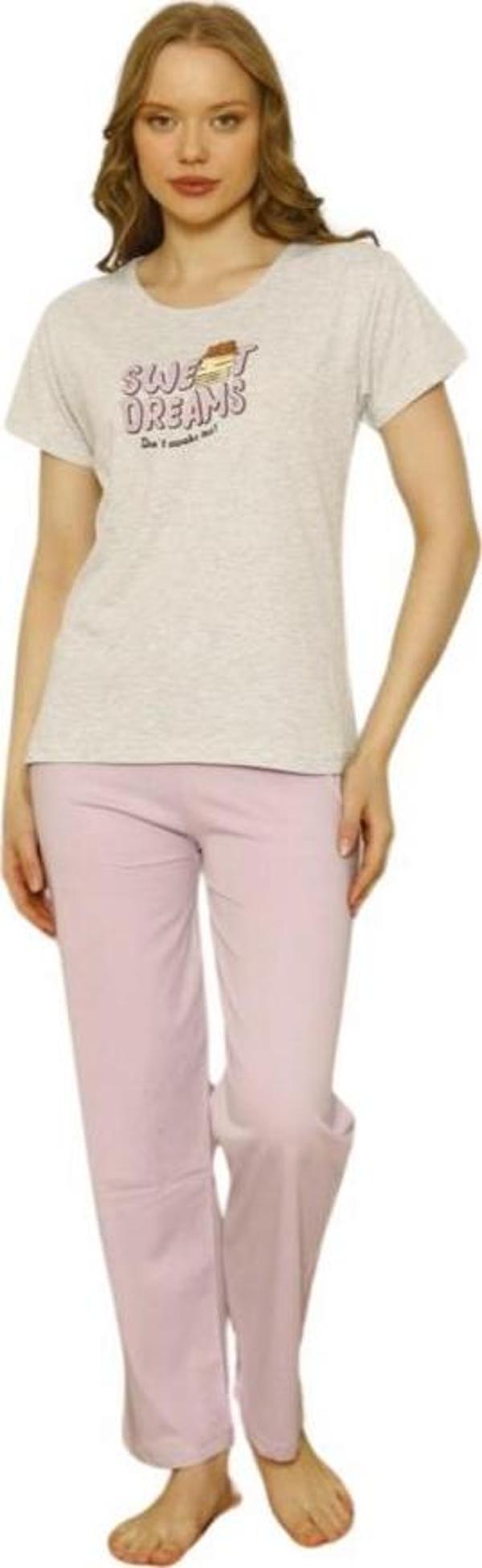 Özlem Bayan Kısa Kollu Pijama Takımı 4002 - Image 1