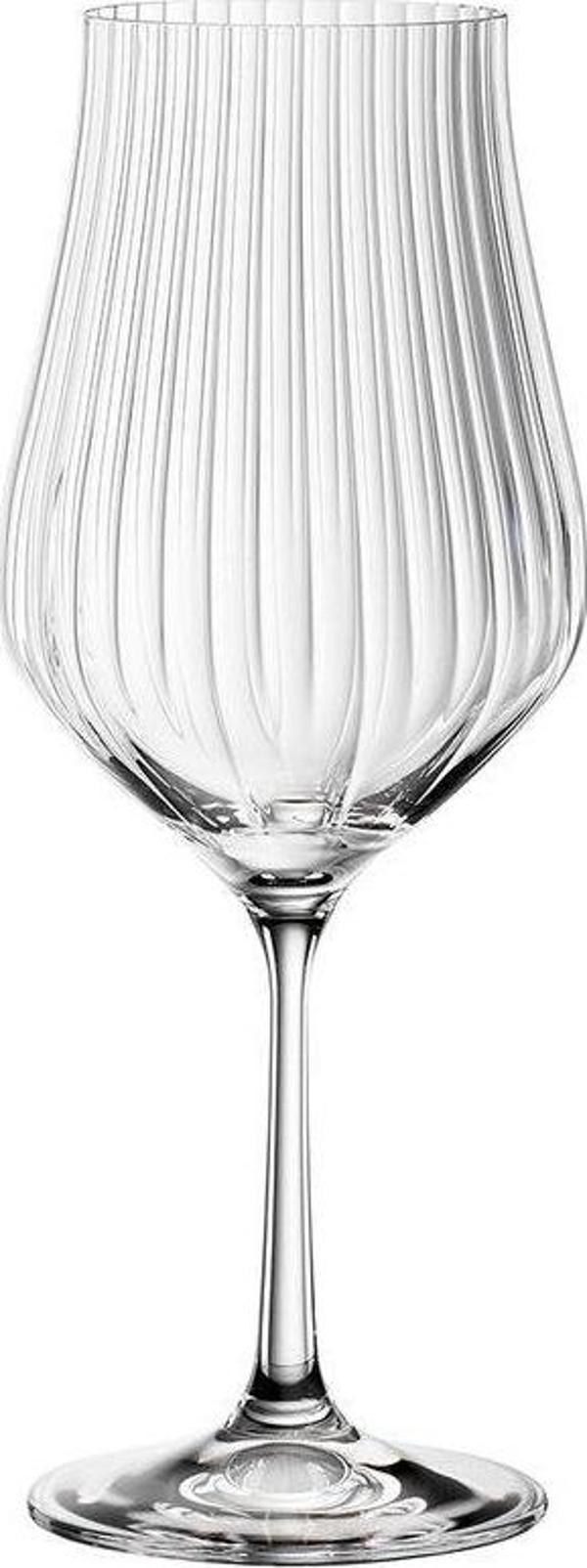 Bohemia Kristal Tulipa Jumbo Optikli 6’lı Kadeh Bardak Takımı 450 ML   - Image 1