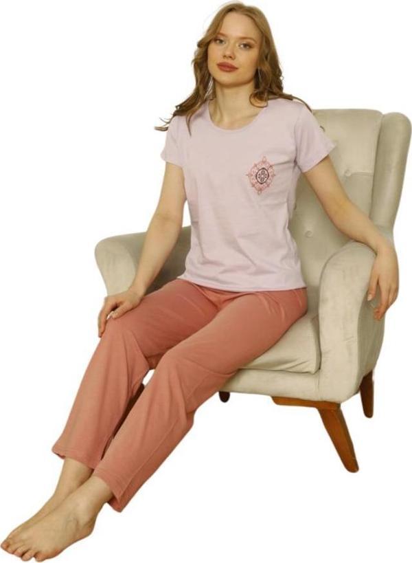 Özlem Bayan Kısa Kollu Pijama Takımı 4009 - Image 1