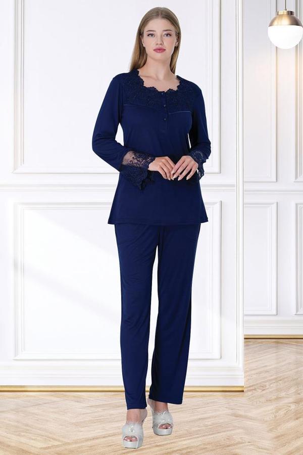Mecit 5720 Lacivert Bayan Pijama Takımı - Image 1