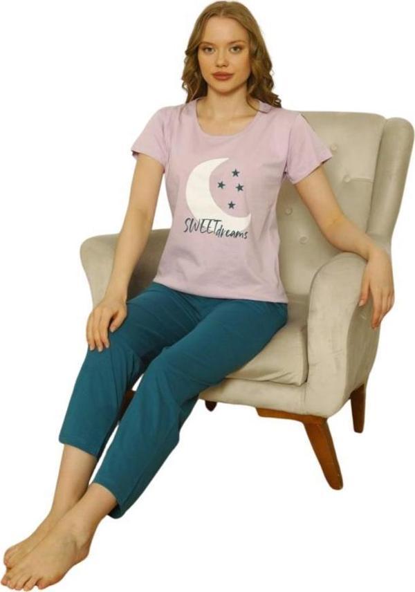 Özlem Bayan Kısa Kollu Pijama Takımı 4006 - Image 1