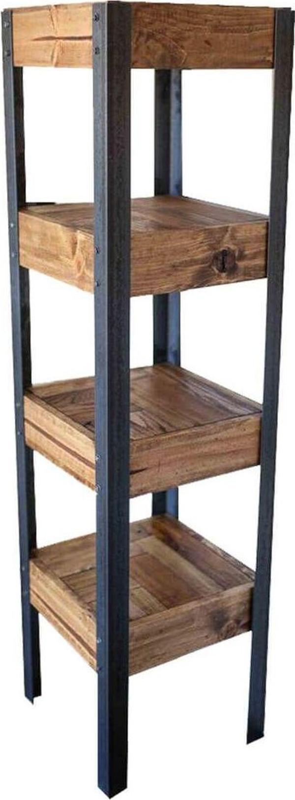 Kütükhouse Palet Mini Kitaplık - Image 1