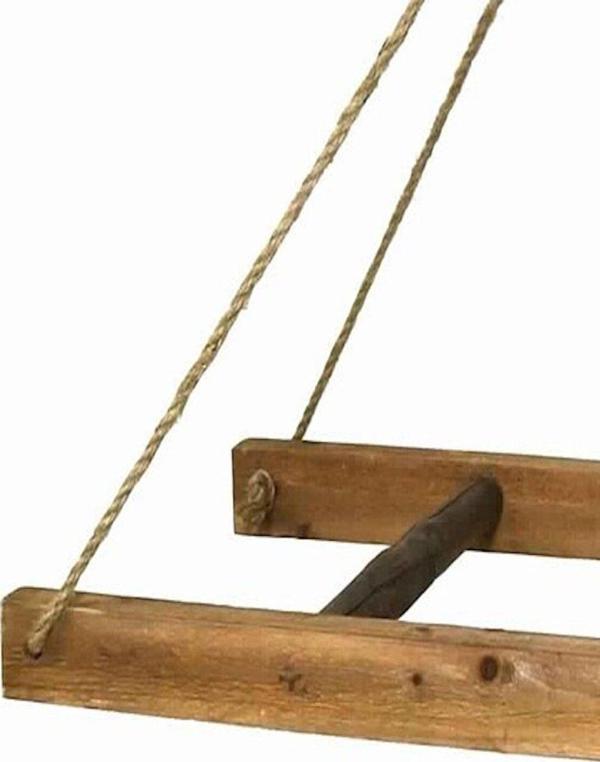 Kütükhouse Dekoratif Ahşap Merdiven Askılık - Image 1