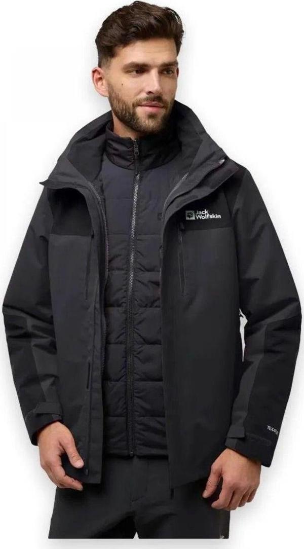 Jack Wolfskin A61858-635 Jasper 3In1 M Erkek Oudoor Mont - Image 1