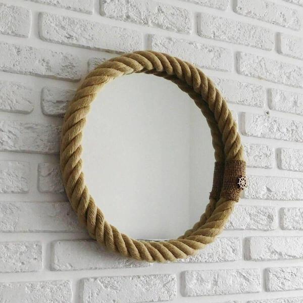 Kütükhouse Halat Çerçeve Ayna 40 Cm - Image 1