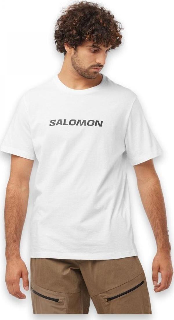 Salomon Lc2245400 Sal Logo Perf Ss Tee M Beyaz Erkek T-Shirt - Image 1