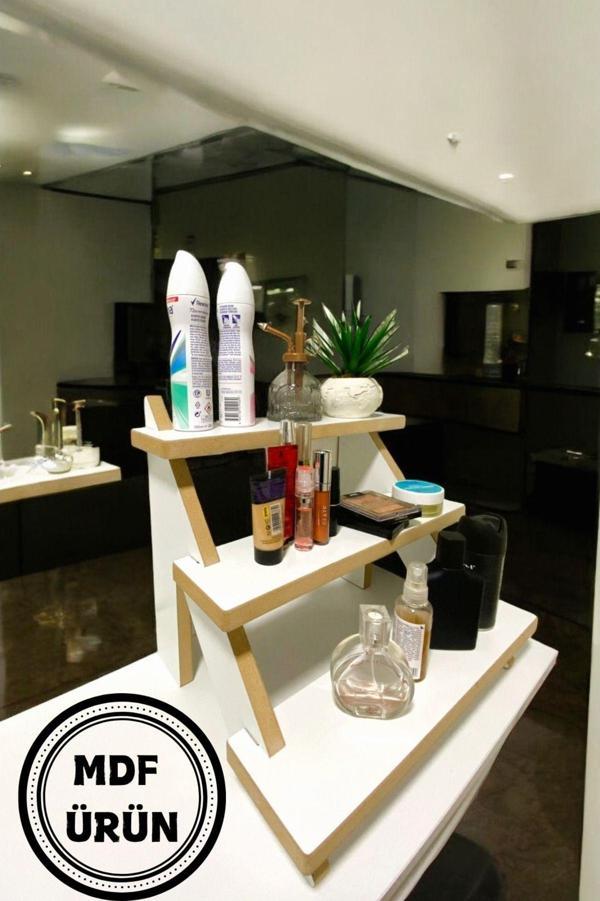Peka Masa Düzenleyici Tezgah Üstü Organizer Banyo Rafı Üç Raflı Organizer Banyo - Mutfak Organizer - Image 1