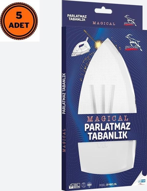 5 Adet Gazella Teflon Ekstra Ütü Altlığı Tabanlık Yanmaz Yapışmaz  - Image 1