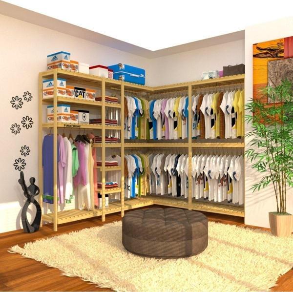 Fokai Wood Cabide - L Açık Ahşap Gardırop - Image 1