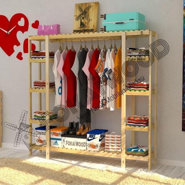 Fokai Wood Extenso - Açık Ahşap Gardırop - Image 1