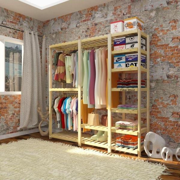 Fokai Wood Need - Açık Ahşap Elbise Dolabı - Image 1