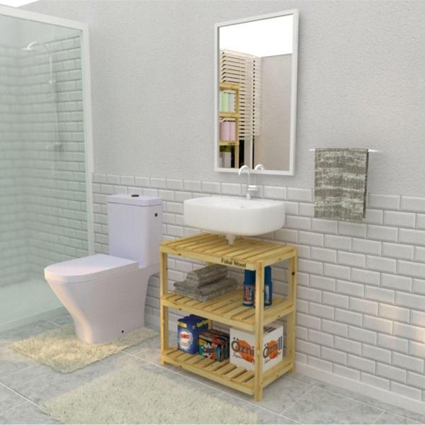 Fokai Wood Pia - Banyo Rafı - Image 1