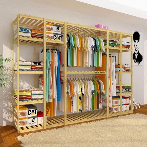Fokai Wood Quinte - Sektörün En Büyük Açık Ahşap Gardırop Tasarımı - Image 1