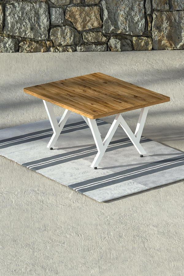 Limni Home Venit Sehpa (50X60 Cm Y:32 Cm) Beyaz 50x60 cm - Image 1