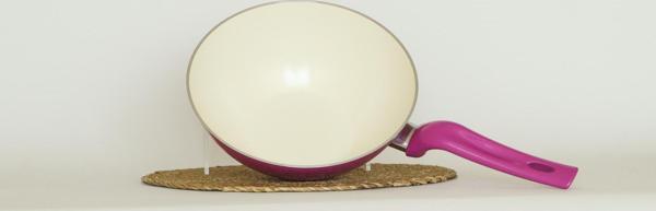 Bonera 24 Cm Fuşya Wok Tava  - Image 1