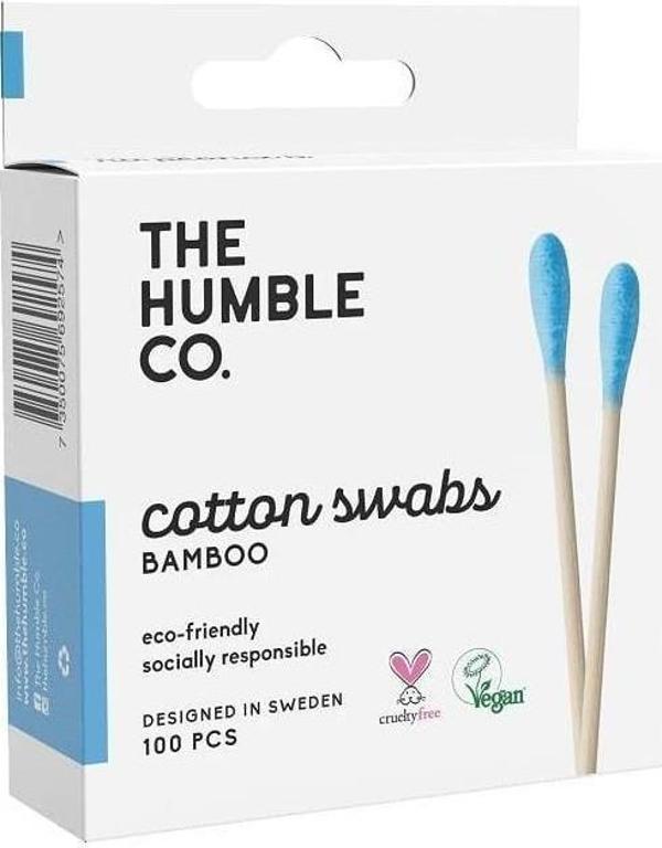 Humble Cotton Swabs Bamboo Mavi Kulak Çubuğu 100 Adet - Image 1