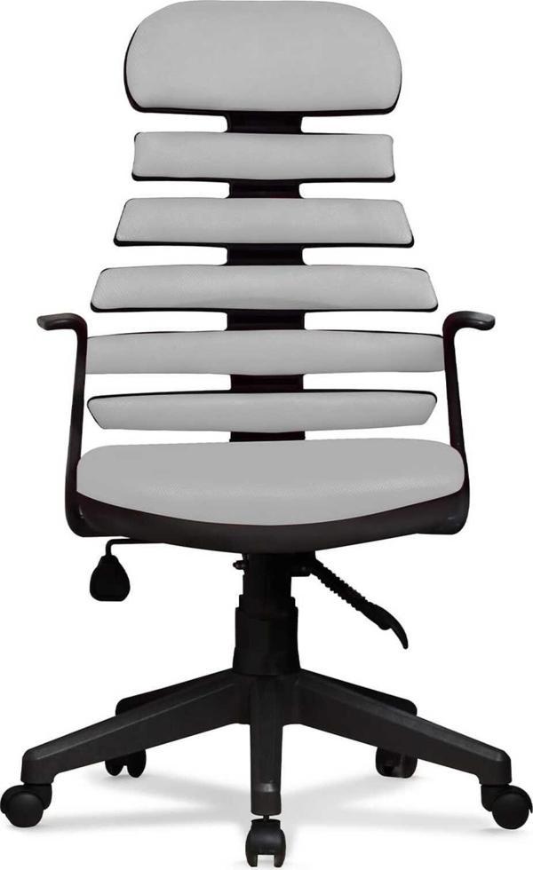 Arenzo Ev ve Ofis Çalışma Sandalyesi Bilgisayar ve Yönetici Koltuğu Zebra Model Gri - Image 1