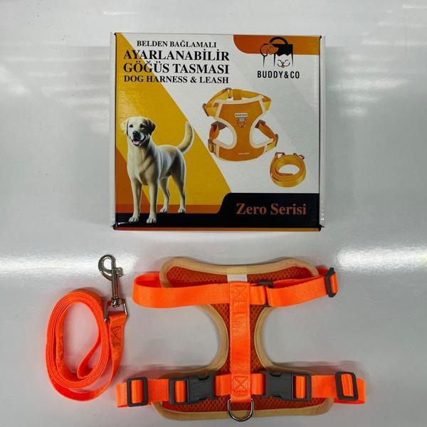Buddy Co Zero Köpek Uzatmalı Göğüs Tasması Turuncu Small - Image 1