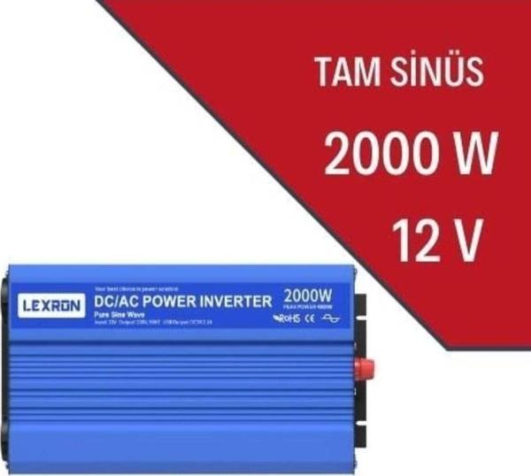 Lexron 2000W-12V Tam Sinüs İnverter - Image 1