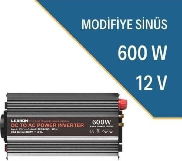 Lexron 600W-12V Modifiye Sinüs İnverter - Image 1