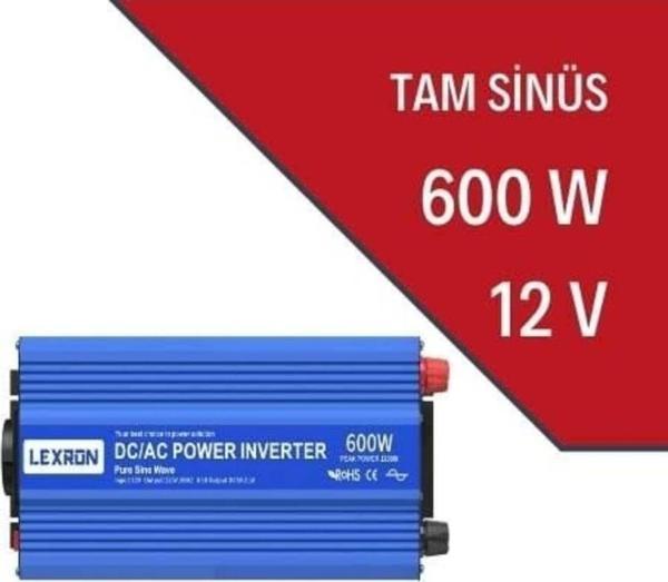 Lexron 600W-12V Tam Sinüs İnverter - Image 1