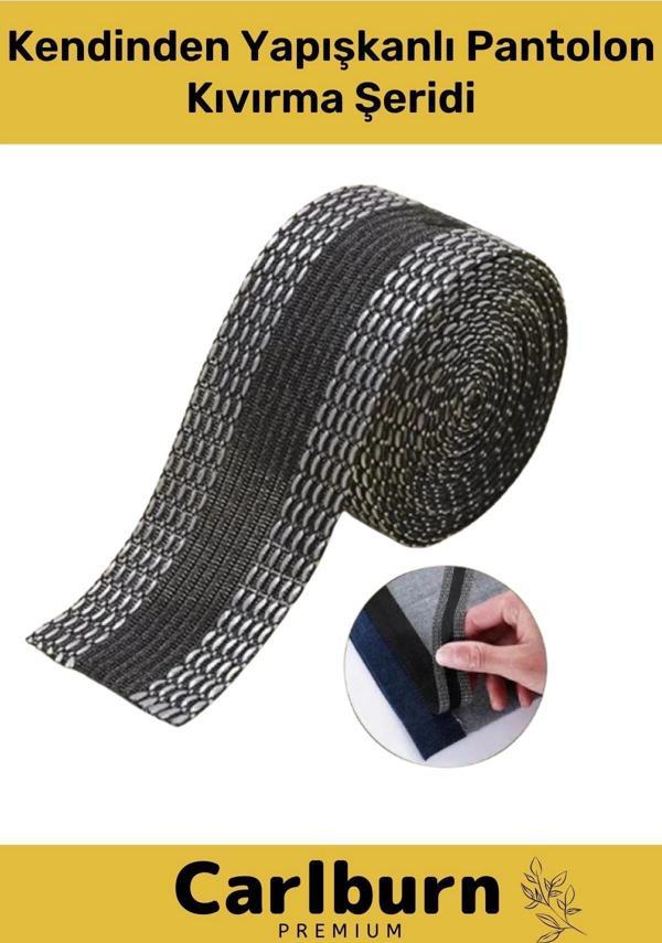 Deluxe Polyesterden Bant Dayanıklı Esnek Sıcakta Eriyen Kendinden Yapışkanlı Pantolon Kıvırma Şeridi - Image 1