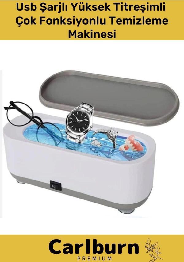 Yüksek Titreşimli Usb Kablolu 5V Güçlü Çok Fonksiyonlu Takı Gözlük Makyaj Saat Temizleme Makinesi - Image 1