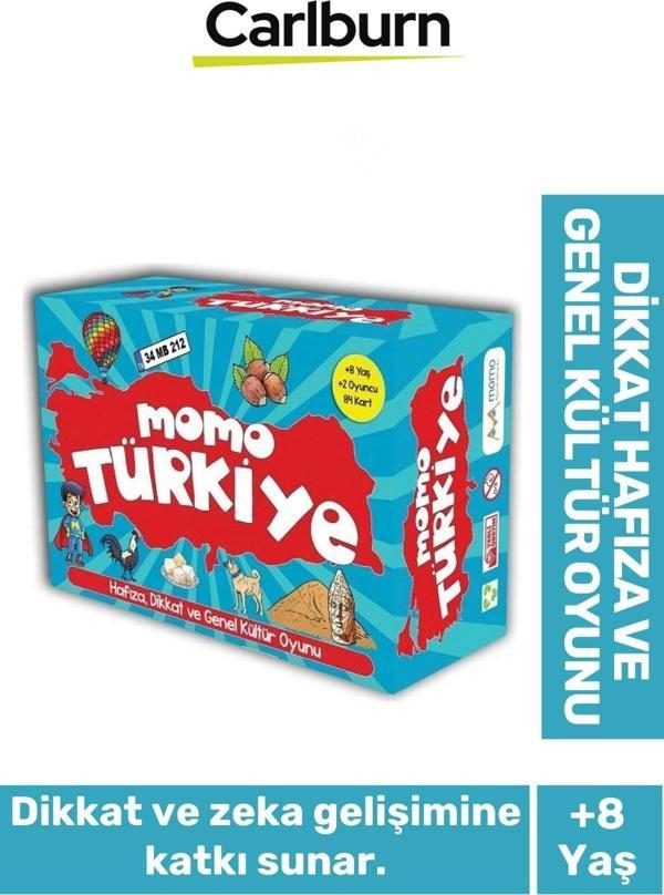 Zeka Geliştirici Oyun Eğitici Öğretici Okuma Yazma Momo Türkiye Dikkat Hafıza ve Genel Kültür Oyunu - Image 1