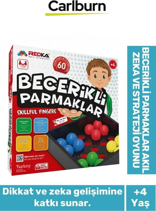 Zeka Geliştirici Oyun Eğitici Öğretici Okuma Yazma Becerikli Parmaklar Akıl Strateji Oyunu - Image 1