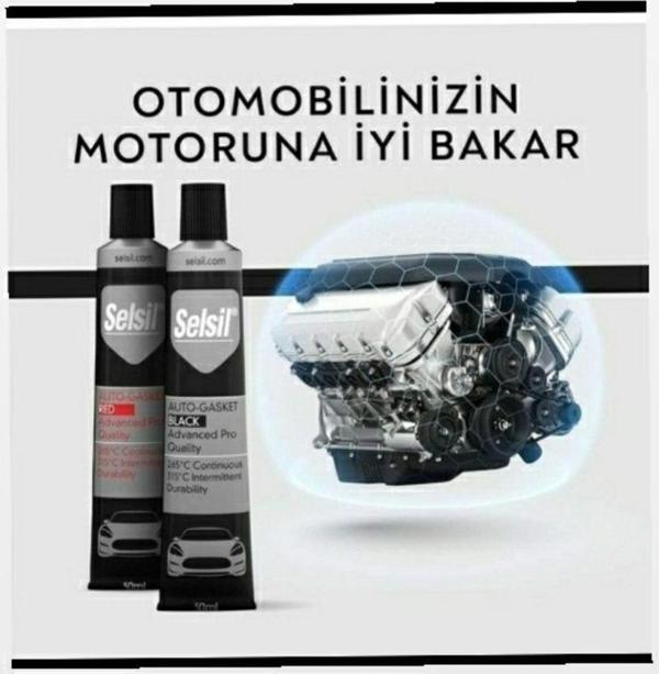 Selsil Sıvı Conta Siyah 50Ml - Auto Gasket - Image 1