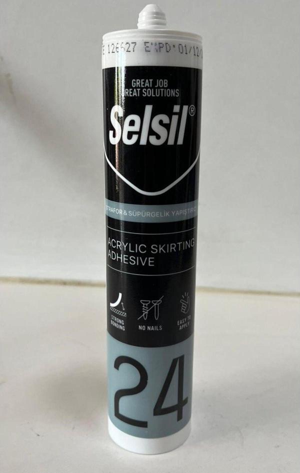Selsil Kartonpiyer Strafor Köpük Süpürgelik Yapıştırıcı 500 Gr - Image 1