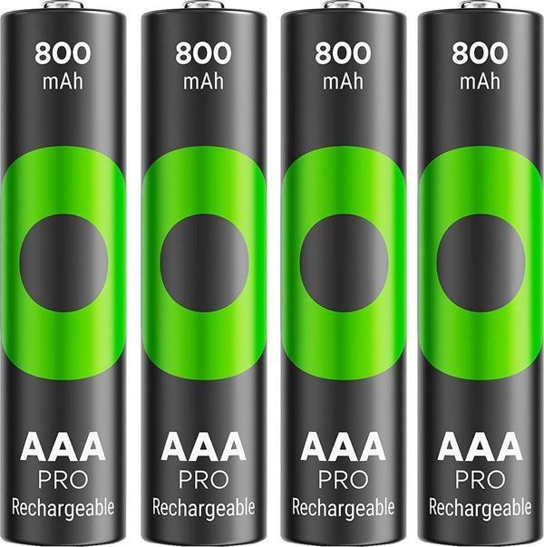 GP ReCyko Pro 800 mAh Ni-Mh 1.2 Volt AAA İnce Kalem Şarjlı Pil 4lü Paket - Image 1
