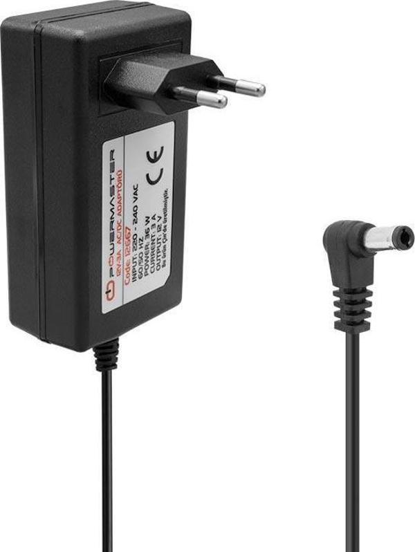 Powermaster PM-12667 12 Volt - 3 Amper 5.5*2.5 Mm Uçlu Plastik Kasa Priz Tipi Adaptör - Image 1