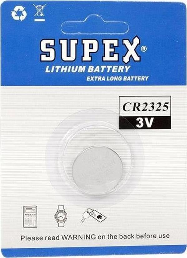 Supex CR2325 3 Volt Lityum Pil Tekli - Image 1