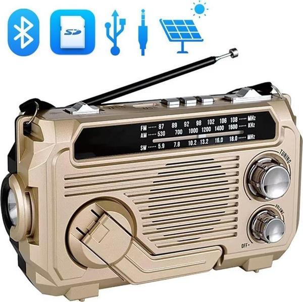 Puxing PX-777 Portatif Analog Radyo FM-USB-SD-AUX-Bluetooth Lityum Pilli Solar Güneş Panelli - Image 1