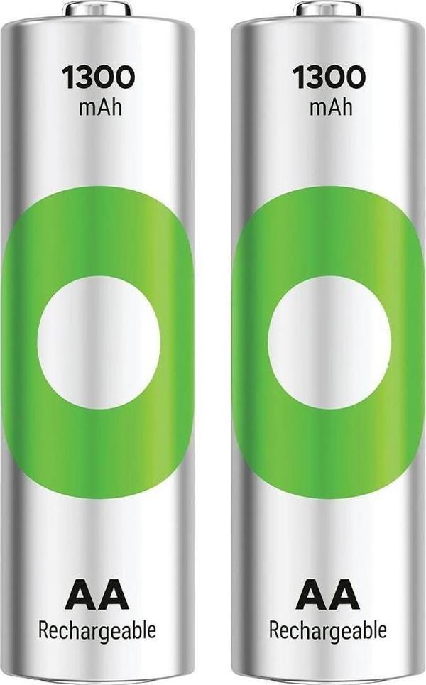 GP ReCyko 1300 mAh Ni-Mh 1.2 Volt AA Kalem Şarjlı Pil 2li Paket - Image 1