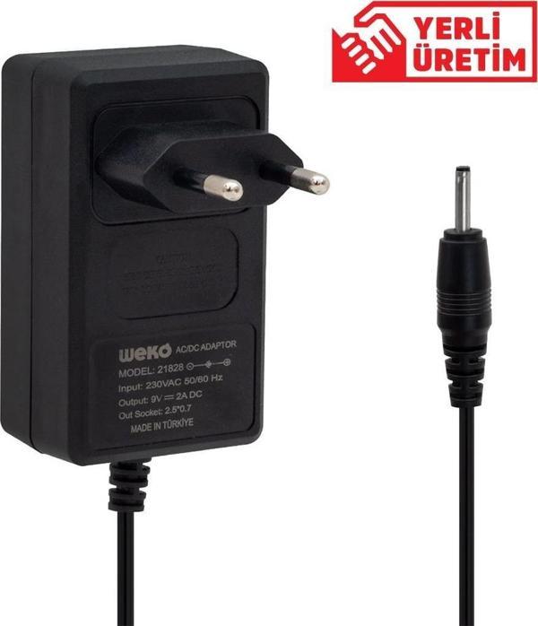 Weko 9 Volt 2 Amper İnce Uç Tablet Pc Adaptörü - Image 1