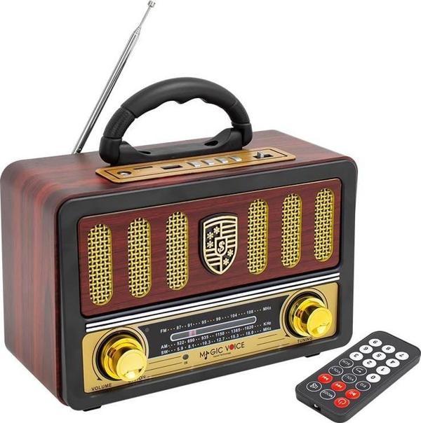 MagicVoice MV-114BT USB - SD - FM - Bluetooth Destekli Nostaljik Radyo - Image 1