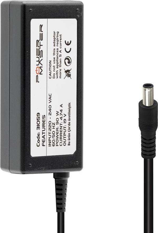 Powermaster PM-31059 19 Volt - 4.74 Amper 5.5*3.0 Mm Uçlu Adaptör (Samsung Notebook) - Image 1
